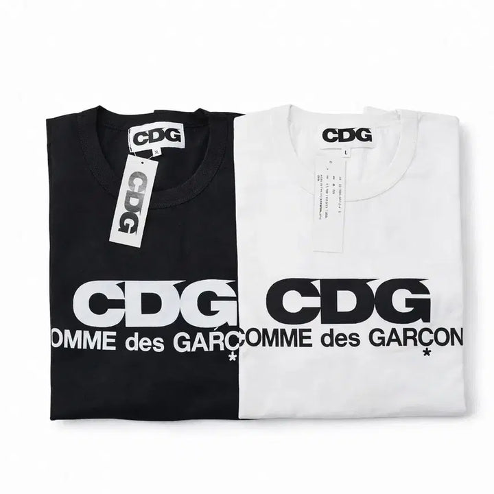 [BUNJANG] Comme des Garcons CDG Short Sleeve T-shirt / 꼼데가르송 CDG 반팔 티셔츠 블랙/화이트