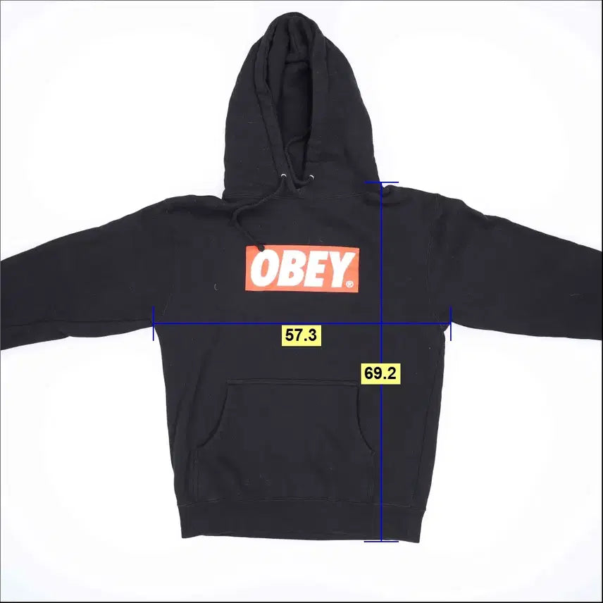 [BUNJANG] S OBEY 프린팅 후드티 0424H1 / S OBEY 프린팅 후드티 0424H1