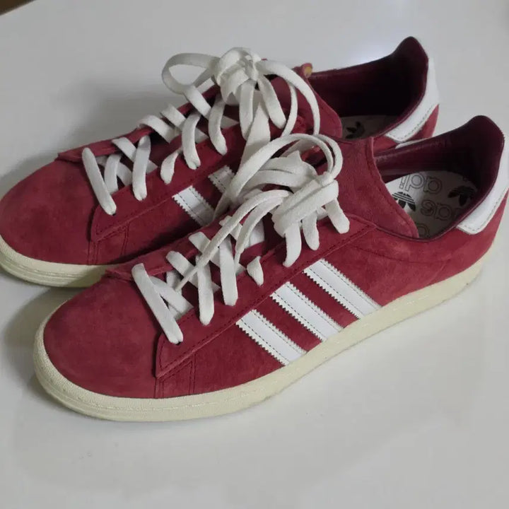 [BUNJANG] Adidas Campus Suede Burgundy Sneakers / 아디다스 캠퍼스 스웨이드 버건디 운동화