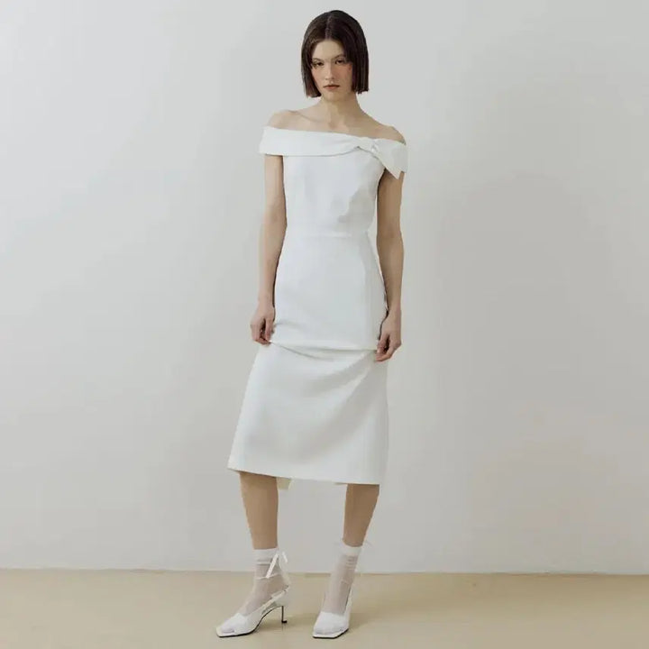 [BUNJANG] Lucirz Tie-Up Ribbon Dress / 루시르주 타이업 리본 원피스 팔아요