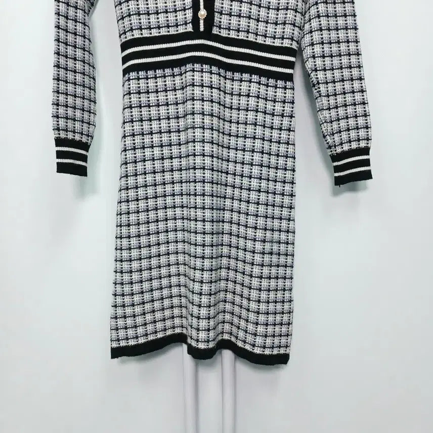 [BUNJANG] Casual Knit Cardigan Dress / 캐주얼 가디건형 니트 원피스 44-55