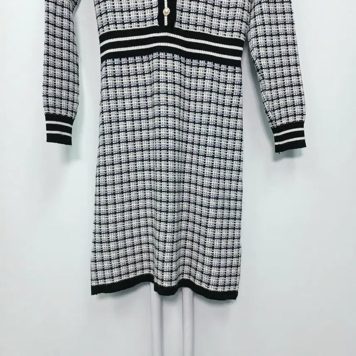 [BUNJANG] Casual Knit Cardigan Dress / 캐주얼 가디건형 니트 원피스 44-55