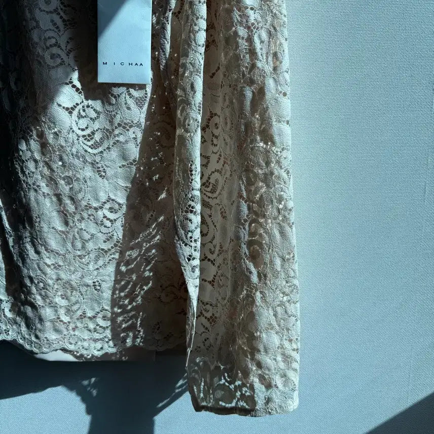 [BUNJANG] Missa Lace Skirt Pink 55 Size / (새상품) 미샤 레이스 스커트 핑크 55사이즈 정장, 예복, 아나운서,