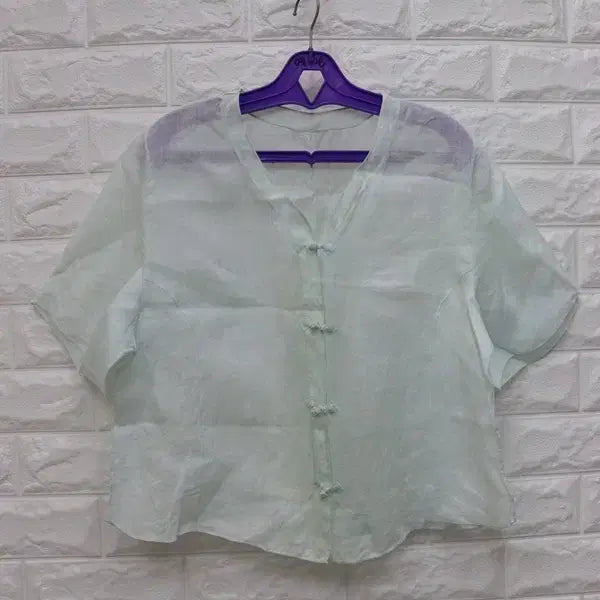 [BUNJANG] Warehouse Gallery Linen Shirt / r17 여성모시셔츠 모시상의 여성모시옷 77 L 모시저고리/창고갤러리