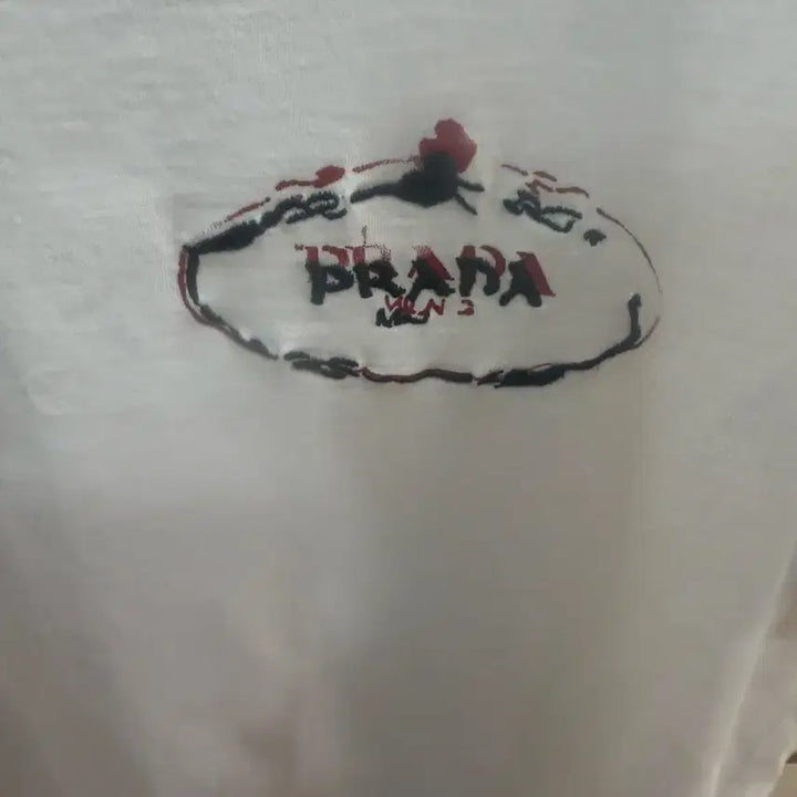 [BUNJANG] Prada Embroidered Logo T-shirt / 95 정품 프라다 자수로고 반팔 팝니다
