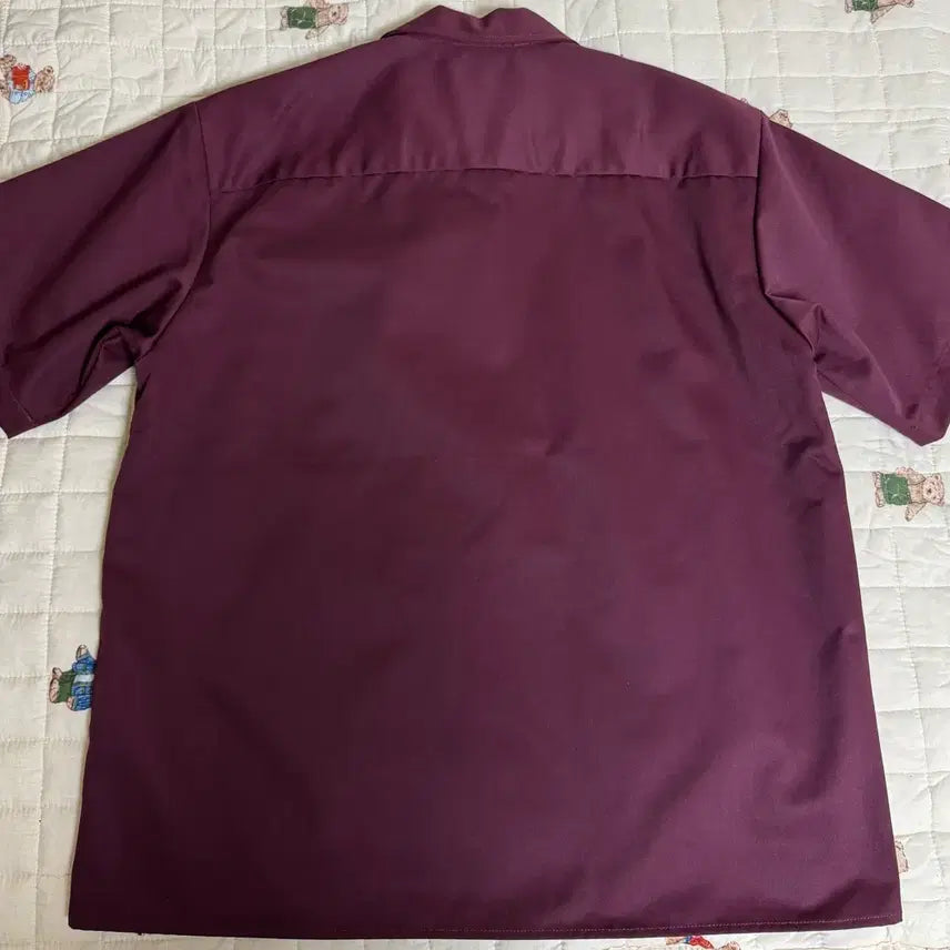 [BUNJANG] Wacko Maria x Dickies Burgundy Short Sleeve Shirt / [M] 와코마리아x디키즈 셔츠 버건디 반팔 셔츠