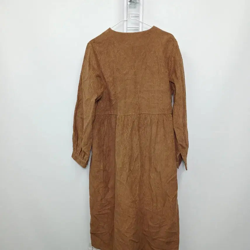 [BUNJANG] Casual Corduroy Long Sleeve Dress / 캐주얼 새상품 코듀로이 긴팔 원피스 66