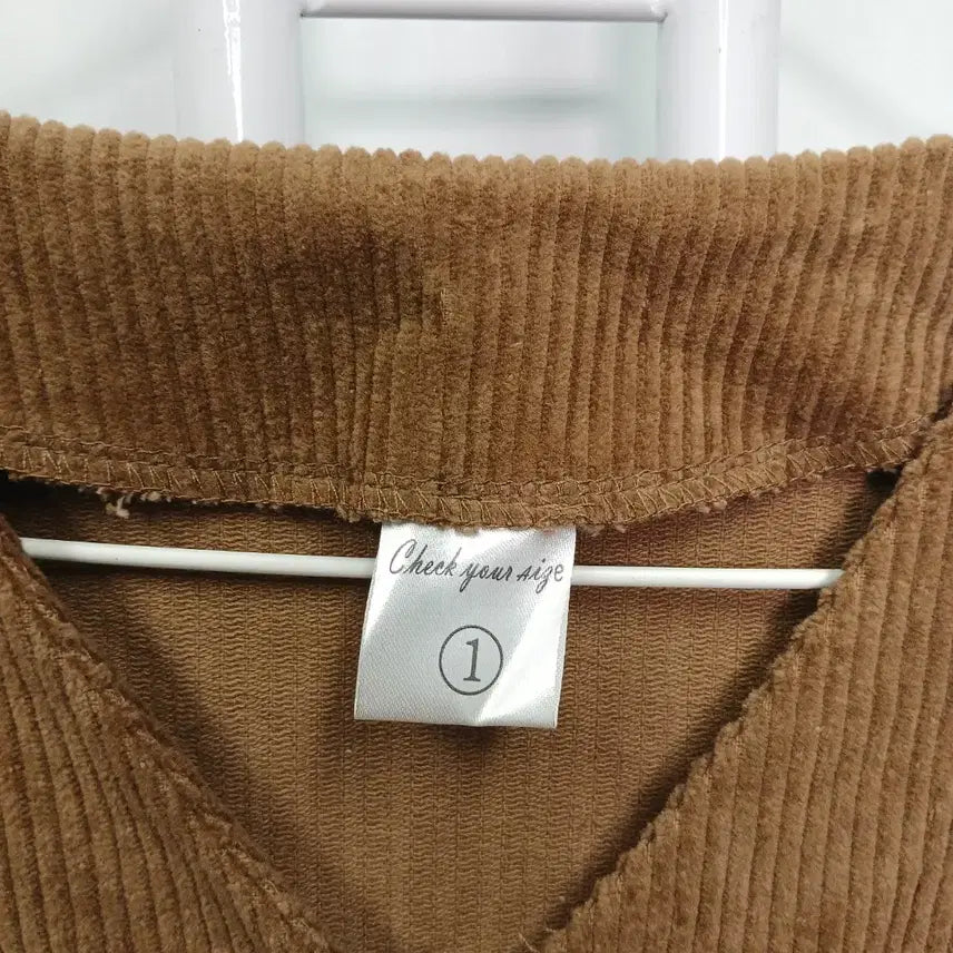 [BUNJANG] Casual Corduroy Long Sleeve Dress / 캐주얼 새상품 코듀로이 긴팔 원피스 66