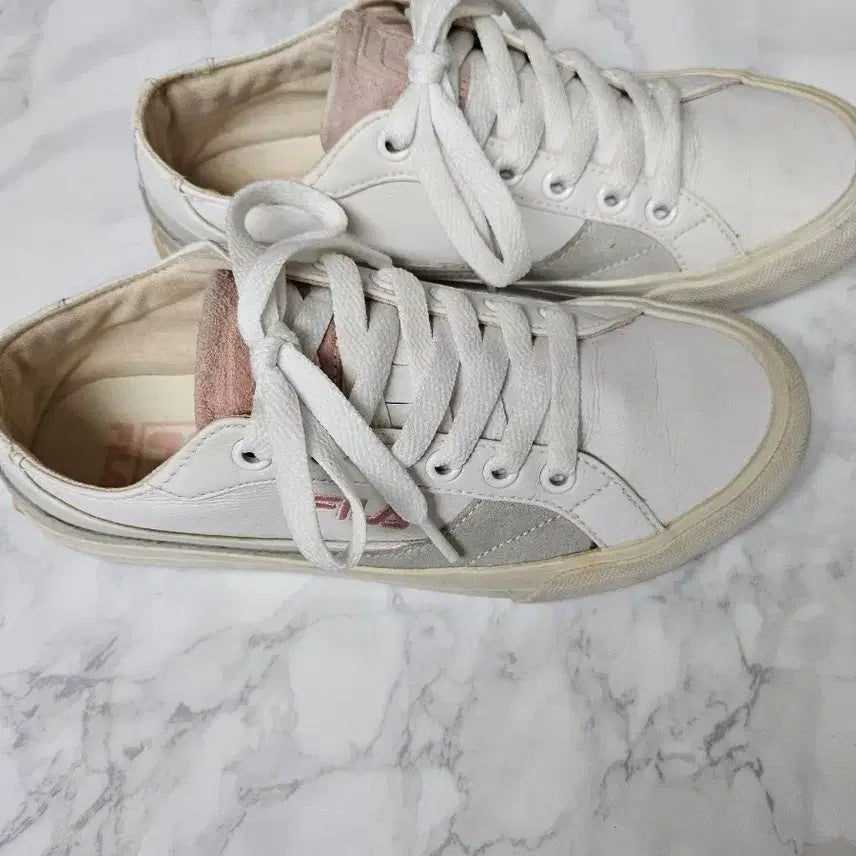 [BUNJANG] Fila White Pink Sneakers 230 / 휠라 화이트 핑크 스니커즈 230