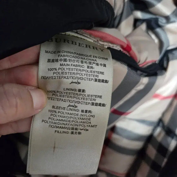 [BUNJANG] Burberry Black Fox Fur Belted Padded Coat / 정품 버버리 블랙 폭스퍼 벨티드 패딩 코트