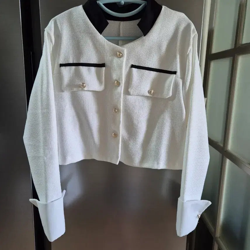 [BUNJANG] Tweed Crop Jacket / [새상품급] 트위드st 배색 크롭 자켓 (가단 50)