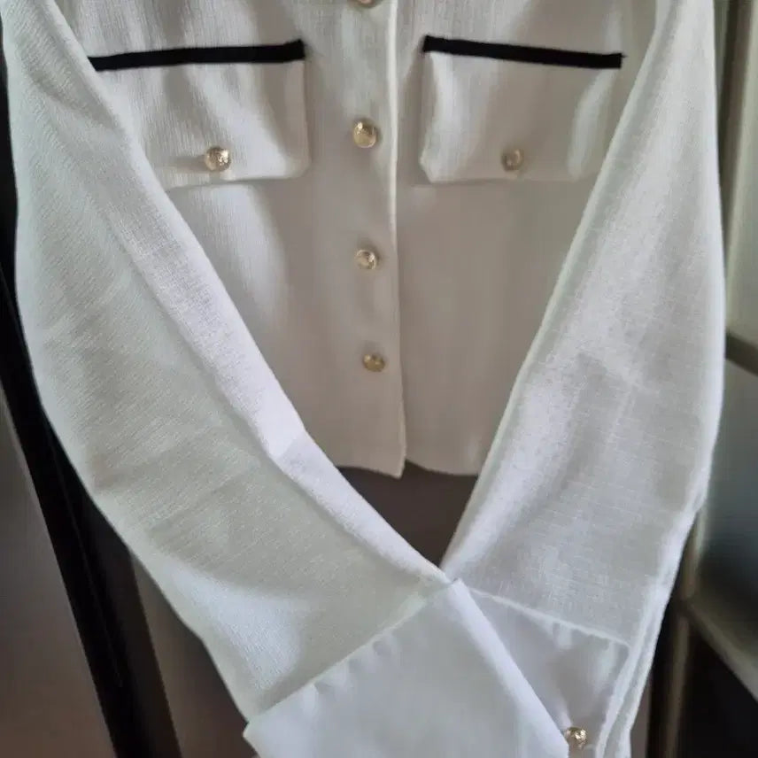 [BUNJANG] Tweed Crop Jacket / [새상품급] 트위드st 배색 크롭 자켓 (가단 50)