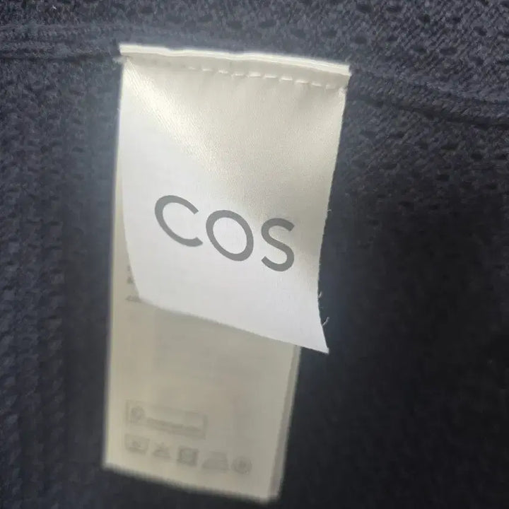 [SOLD OUT] COS 코스 네이비 와플 니트 셔츠 가디건 오버핏 XL (가슴60)