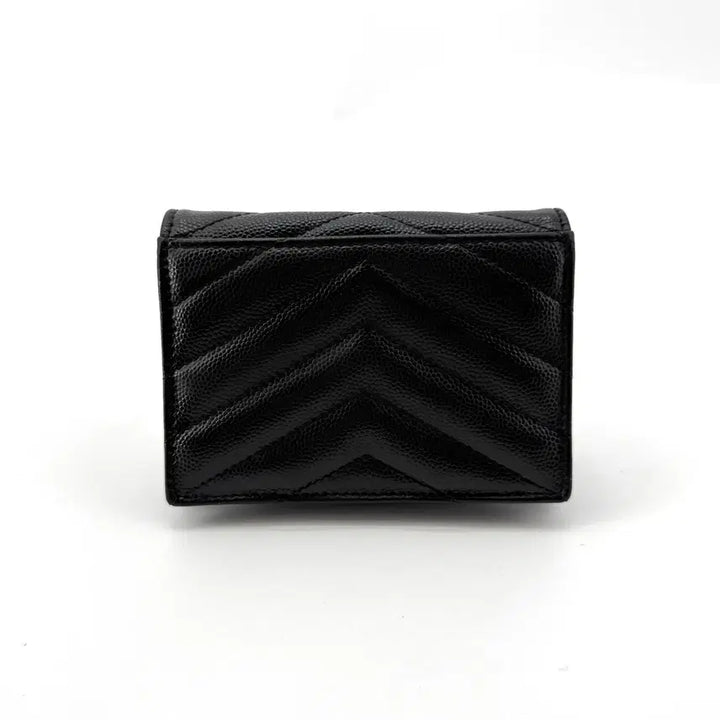 [BUNJANG] Saint Laurent Monogram Gold Flap Bifold Wallet 668290 / 생로랑 모노그램 금장 플랩 반지갑 668290