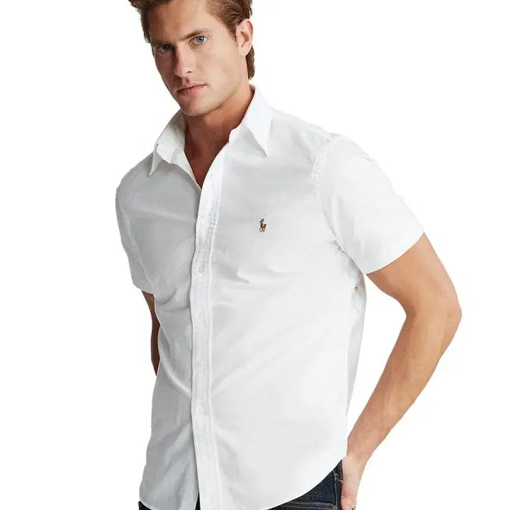 [BUNJANG] Polo Ralph Lauren Short Sleeve Shirt - White / 폴로 랄프로렌 반팔 셔츠 화이트