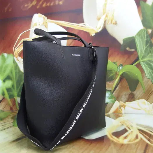 [BUNJANG] Jill by Jill Stuart Shoulder Bag - Black Faux Leather Tote / 구제토토 질 바이 질스튜어트 숄더백 정품 중고가방 명품 62404