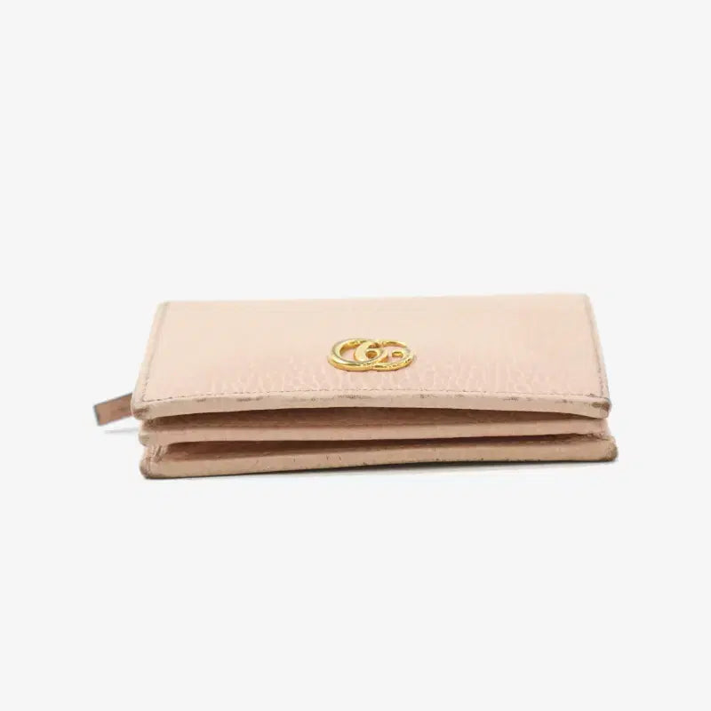 [BUNJANG] Gucci GG Marmont Bifold Wallet Beige Pink / (정품)구찌 456126 GG 마몬트 반지갑 가죽 베이지핑크