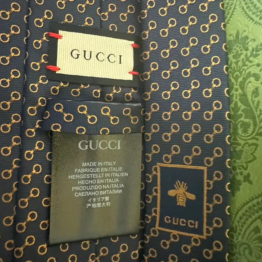 [BUNJANG] Gucci GG Logo Silk Tie / 구찌 블랙 GG 로고 패턴 실크 넥타이