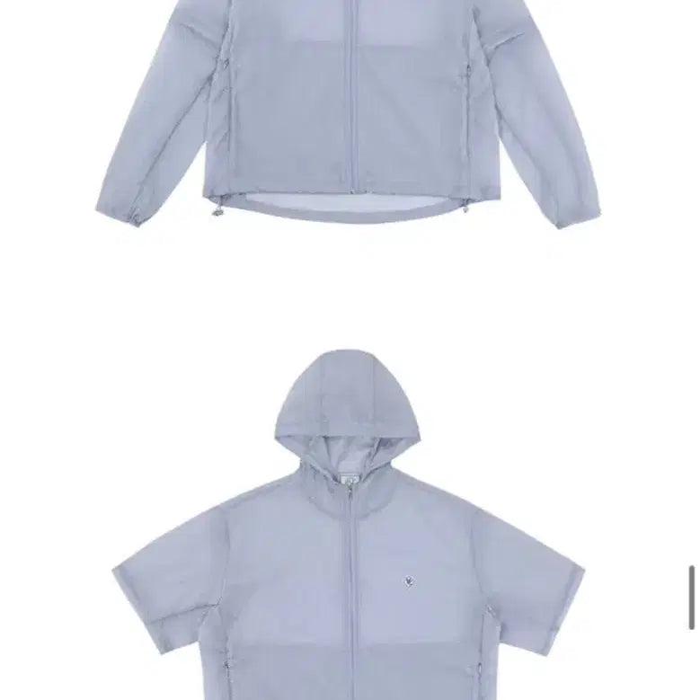 [SOLD OUT] 노컨텐츠 바람막이 후드 점퍼 스카이블루