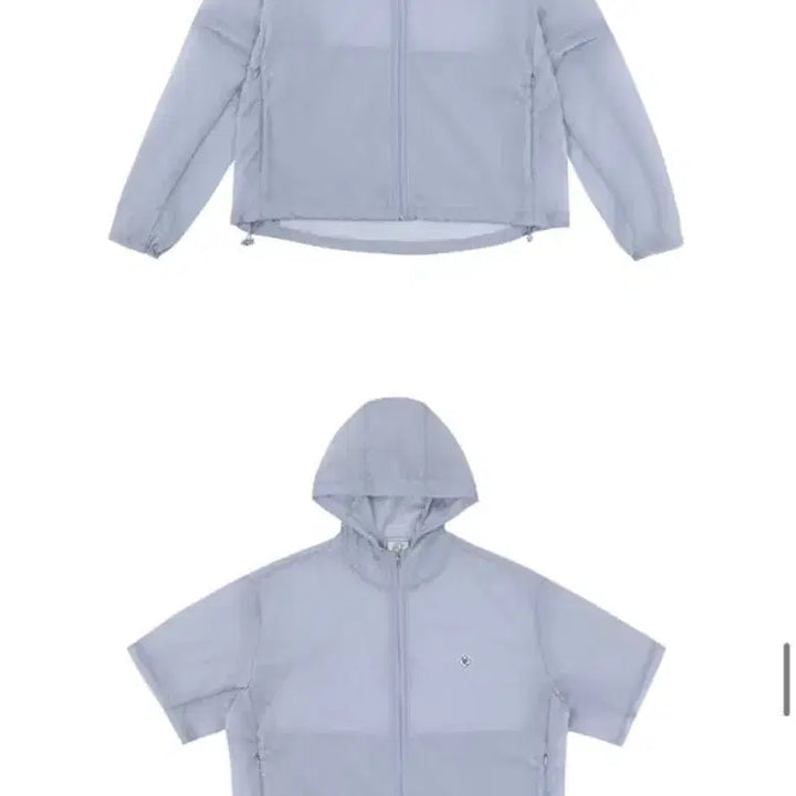 [SOLD OUT] 노컨텐츠 바람막이 후드 점퍼 스카이블루