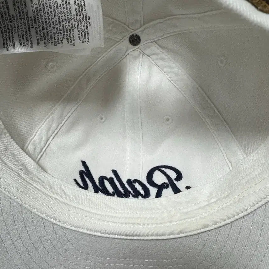 [BUNJANG] Polo Ralph Lauren Appliqué Twill Ball Cap White / 폴로 랄프로렌 아플리케 트윌 볼캡 화이트
