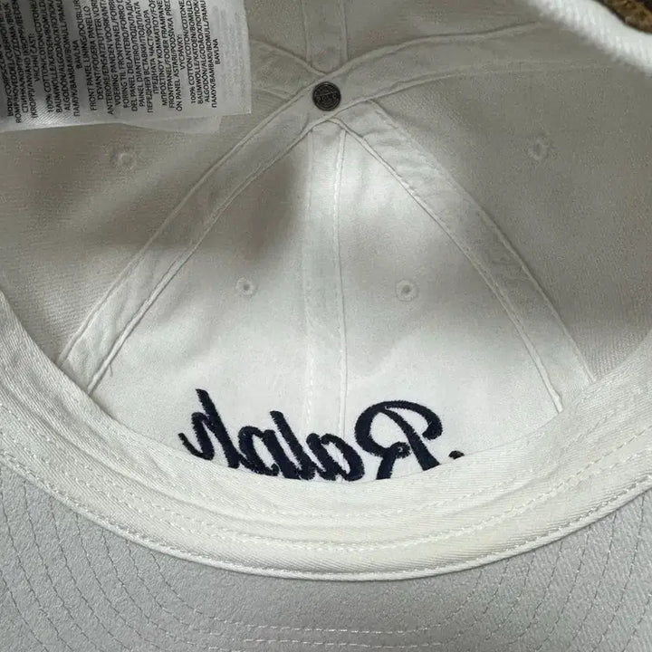 [BUNJANG] Polo Ralph Lauren Appliqué Twill Ball Cap White / 폴로 랄프로렌 아플리케 트윌 볼캡 화이트