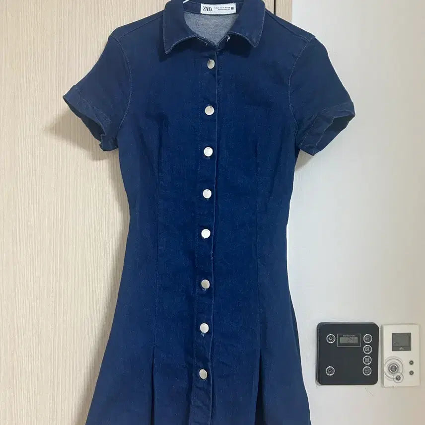 [BUNJANG] ZARA Denim Shirt Dress / ZARA 자라 데님 원피스/ 청 원피스/ 셔츠 원피스 (시착)