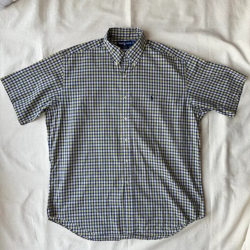 [SOLD OUT] 폴로 랄프로렌 블레이크 체크 반팔 셔츠 L