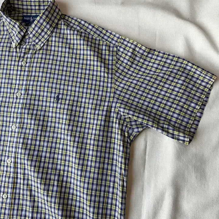 [SOLD OUT] 폴로 랄프로렌 블레이크 체크 반팔 셔츠 L