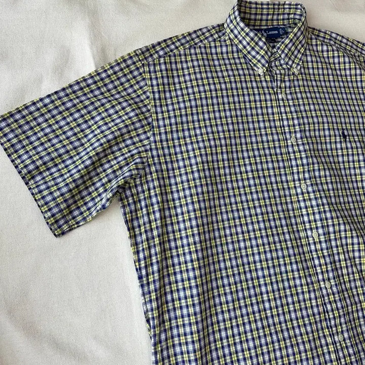 [SOLD OUT] 폴로 랄프로렌 블레이크 체크 반팔 셔츠 L
