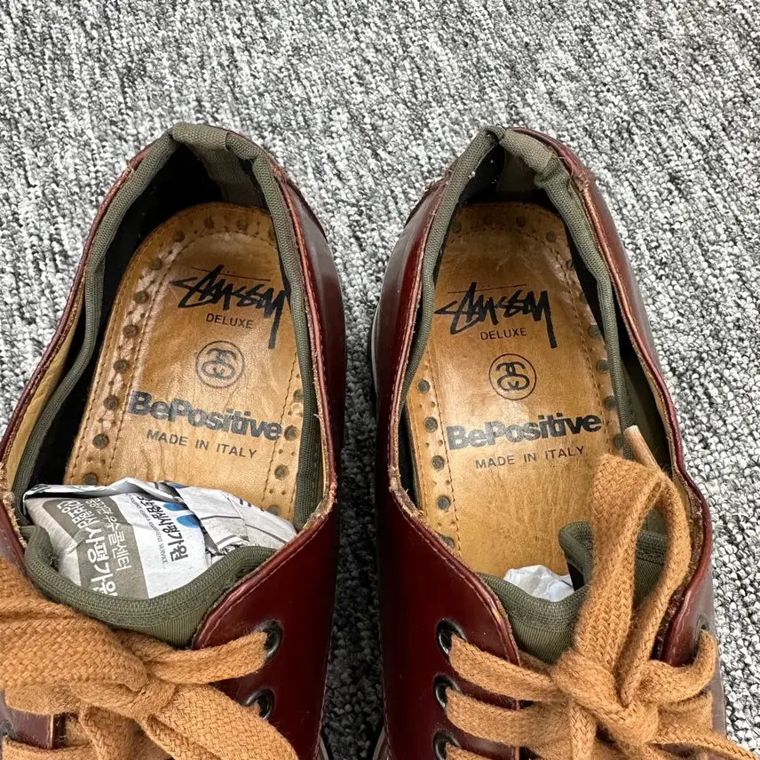 [BUNJANG] Stussy Deluxe X Be Positive M108 Leather Shoes / (~260)STUSSY DELUXE X BE POSITIVE -M108