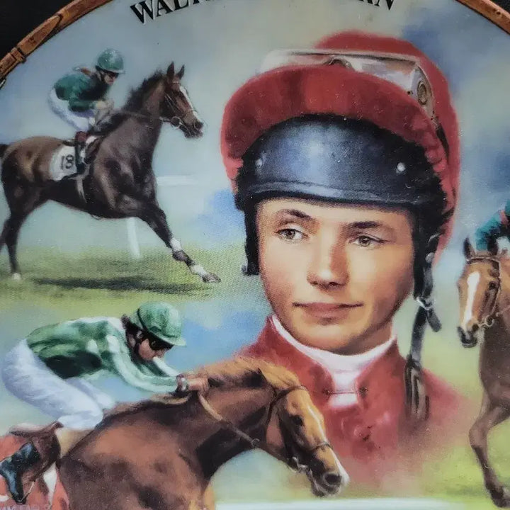 [BUNJANG] Royal Worcester Walter Swinburn Commemorative Plate / 영국 로얄우스터 경마기념 접시 월터 스윈번