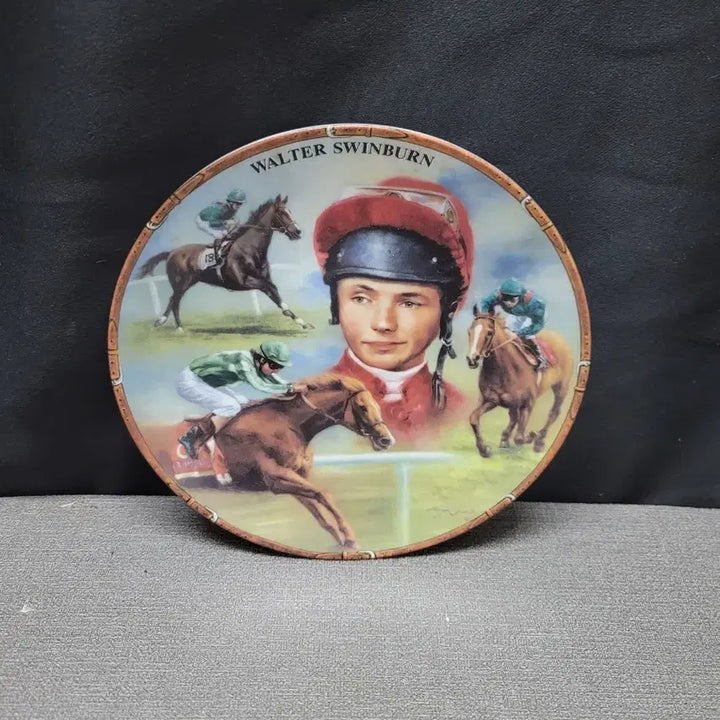 [BUNJANG] Royal Worcester Walter Swinburn Commemorative Plate / 영국 로얄우스터 경마기념 접시 월터 스윈번