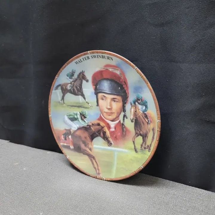 [BUNJANG] Royal Worcester Walter Swinburn Commemorative Plate / 영국 로얄우스터 경마기념 접시 월터 스윈번
