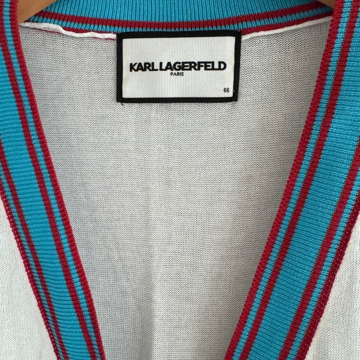 [BUNJANG] Karl Lagerfeld White Long Cardigan / 25FW 칼라거펠트 화이트 롱 가디건 90