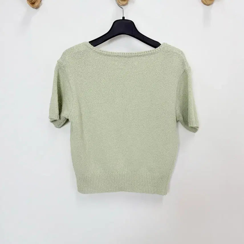[BUNJANG] Enor Square Neck Crop Cardigan / 엔오르 스퀘어넥 크롭 가디건