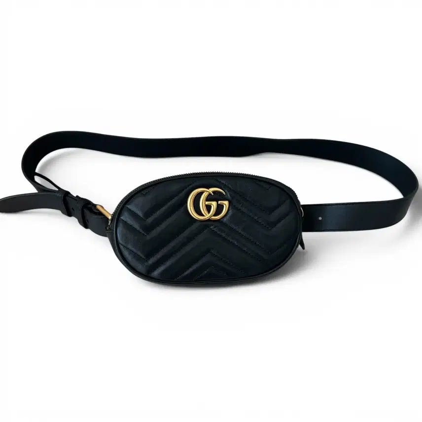 [BUNJANG] Gucci Marmont Matelassé Belt Bag / 구찌 마몬트 마틀라세 벨트백