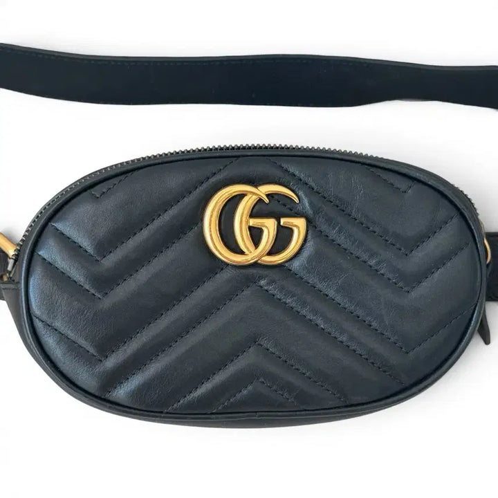 [BUNJANG] Gucci Marmont Matelassé Belt Bag / 구찌 마몬트 마틀라세 벨트백