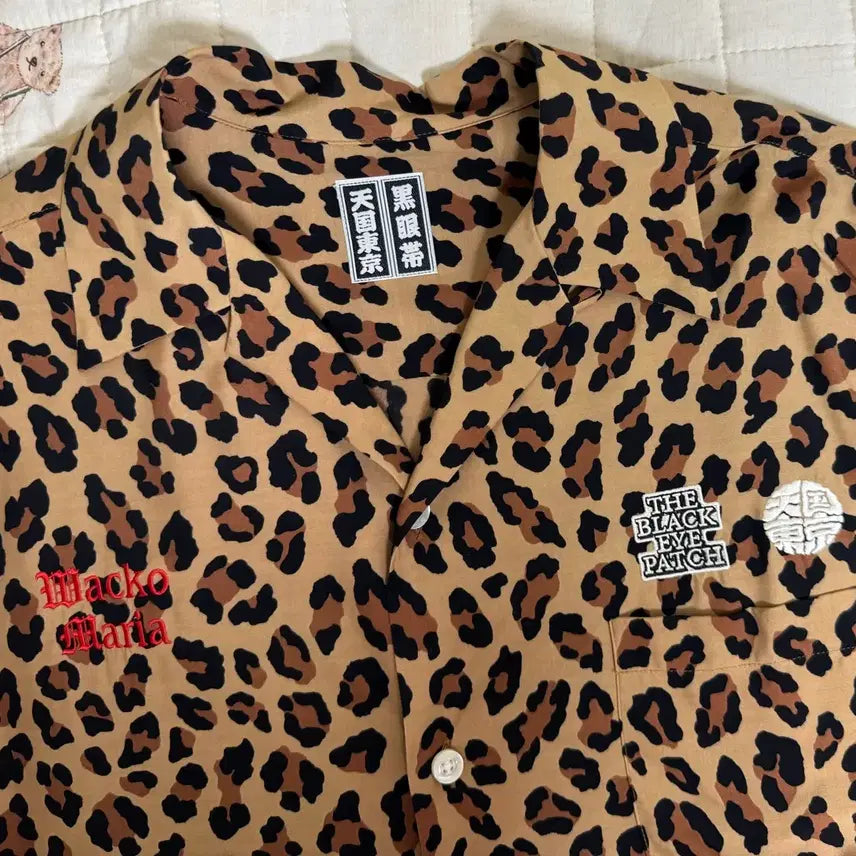 [BUNJANG] Wacko Maria x BlackEyePatch Leopard Long Sleeve Shirt / [M] 와코마리아x블랙아이패치 레오파드 롱슬리브 셔츠