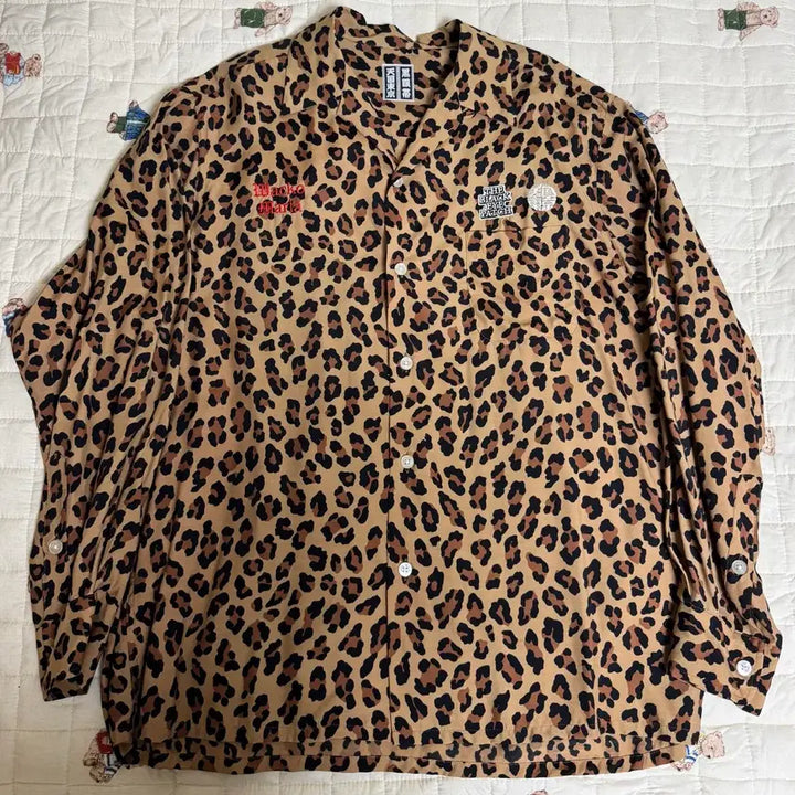 [BUNJANG] Wacko Maria x BlackEyePatch Leopard Long Sleeve Shirt / [M] 와코마리아x블랙아이패치 레오파드 롱슬리브 셔츠