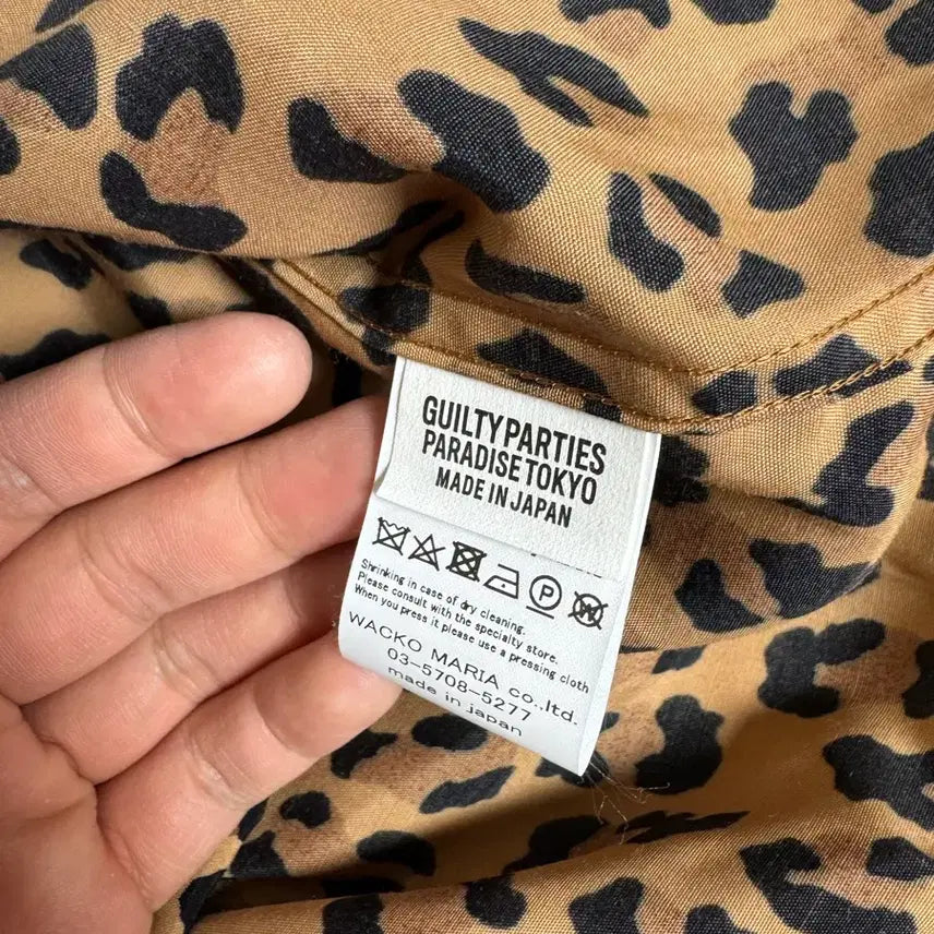[BUNJANG] Wacko Maria x BlackEyePatch Leopard Long Sleeve Shirt / [M] 와코마리아x블랙아이패치 레오파드 롱슬리브 셔츠