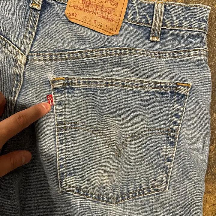 [BUNJANG] 빈티지 90s 리바이스 567 데님 팬츠 / 빈티지 90s 리바이스 567 데님 팬츠