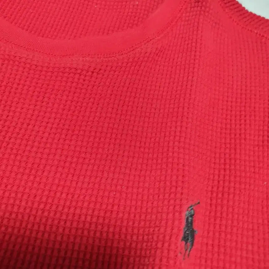 [BUNJANG] Polo Ralph Lauren Red Waffle Knit Sweater / 폴로 랄프로렌 레드 와플 니트 S (95사이즈)