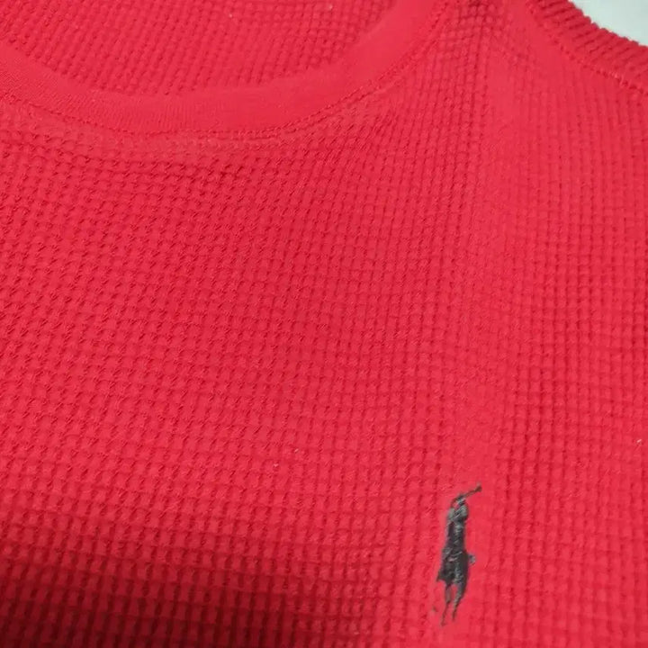[BUNJANG] Polo Ralph Lauren Red Waffle Knit Sweater / 폴로 랄프로렌 레드 와플 니트 S (95사이즈)