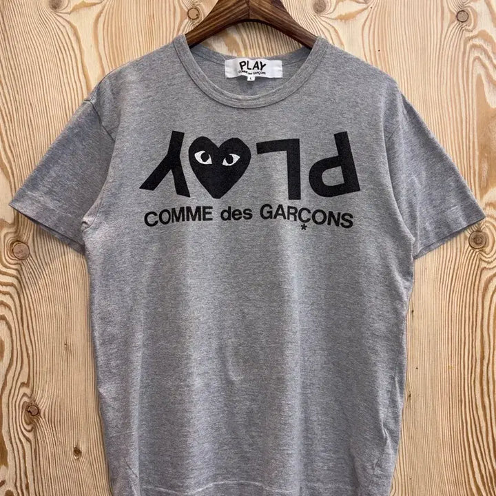 [BUNJANG] Comme des Garcons Play T-Shirt Gray / 꼼데가르송 플레이 티셔츠 그레이