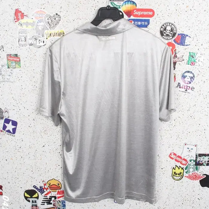 [BUNJANG] Lanvin Japan Silver Half-Zip T-shirt / 여성40 / 랑방 일본판 실버 반집업 티셔츠GR 34-114