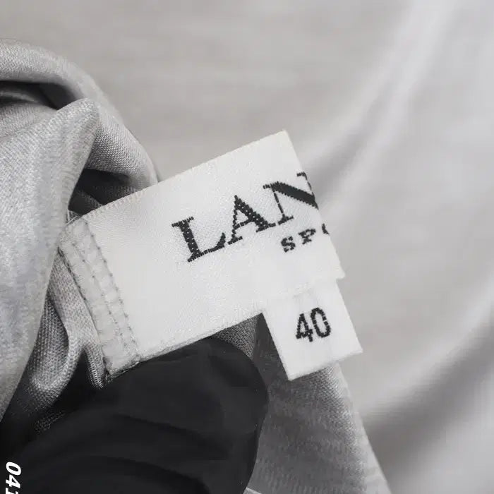[BUNJANG] Lanvin Japan Silver Half-Zip T-shirt / 여성40 / 랑방 일본판 실버 반집업 티셔츠GR 34-114