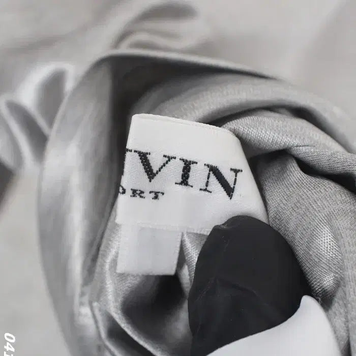 [BUNJANG] Lanvin Japan Silver Half-Zip T-shirt / 여성40 / 랑방 일본판 실버 반집업 티셔츠GR 34-114