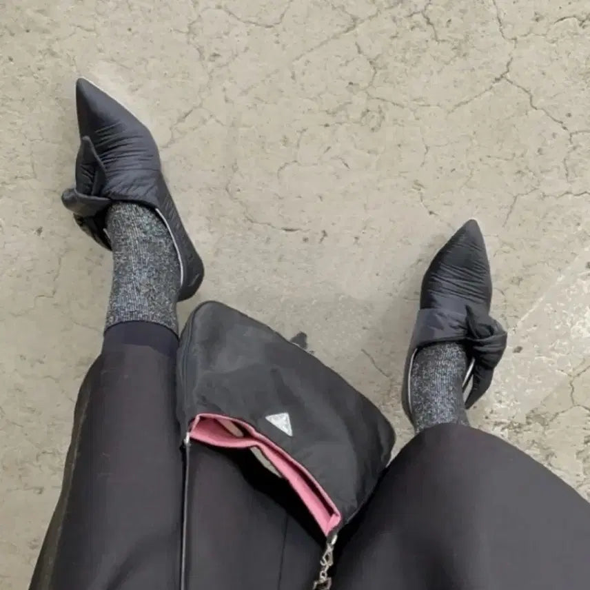 [BUNJANG] Jil Sander Padded Ribbon Pumps / Jil sander 질샌더 패딩 리본 펌프스