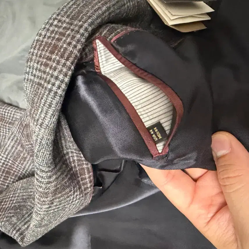 [BUNJANG] Massimo Dutti Limited Edition Italian Check Suit / 마시모두띠 리미디드에디션 FINEST 이탈리안 체크 수트 54(105)